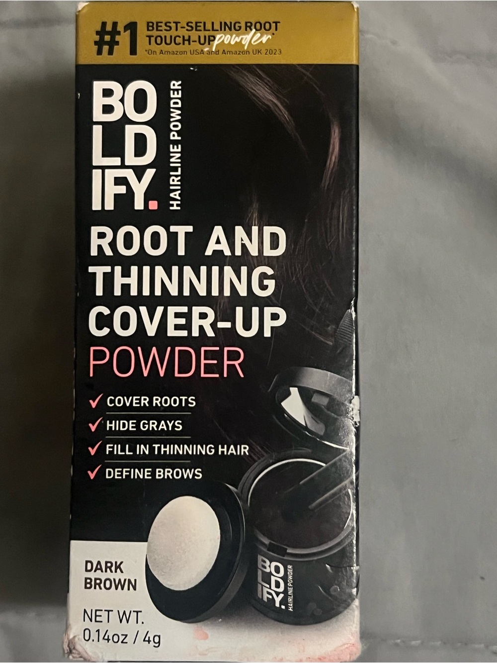 Root and Thinning Cover-Up Powder — Dark Brown